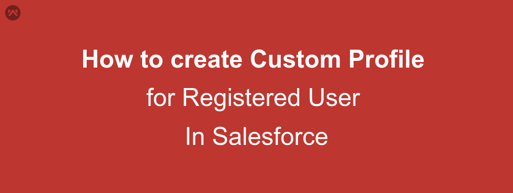 How to create Custom Profile for Registered User In Salesforce