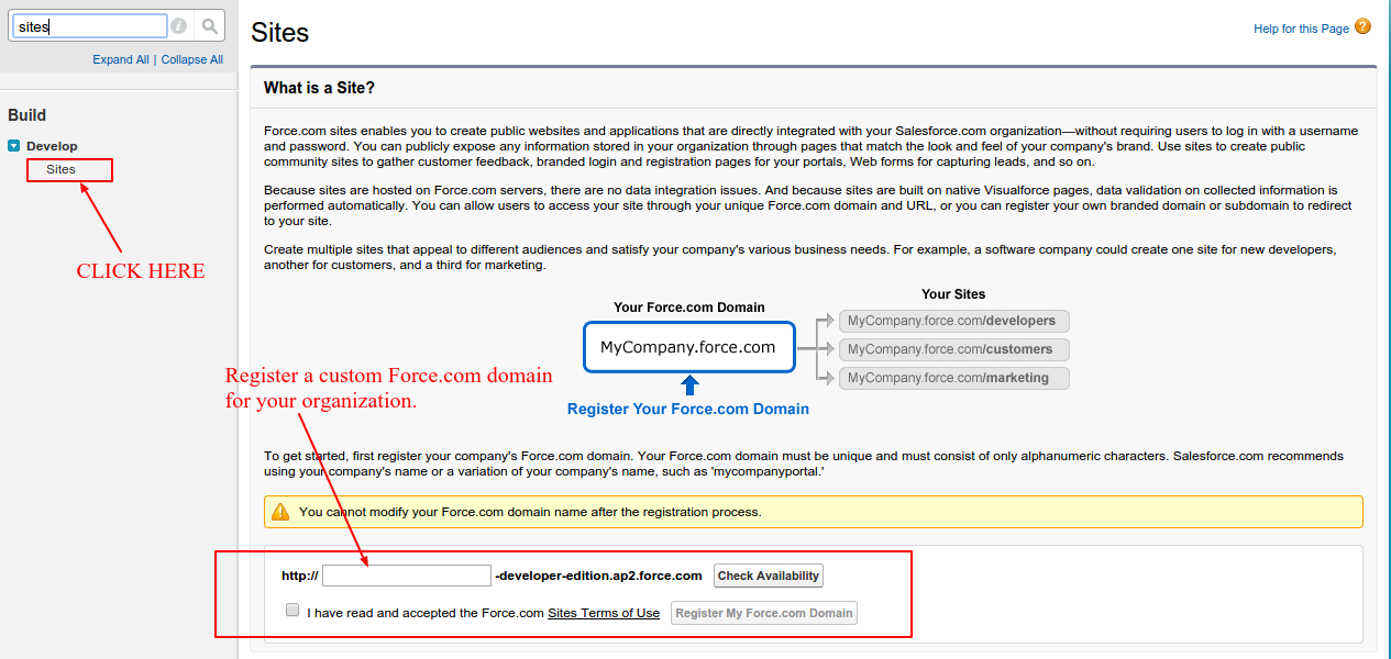 configure-force-com-site-for-wedgecommerce-in-salesforce