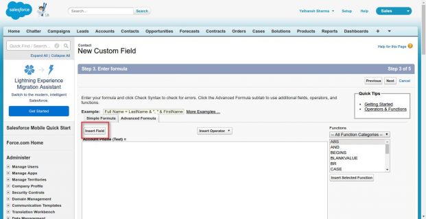 Salesforce Formula If Condition