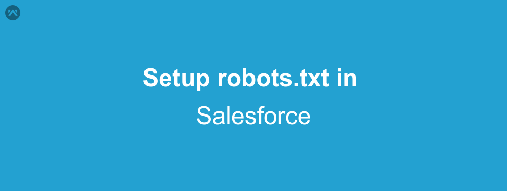 How to setup a robots.txt in Salesforce site
